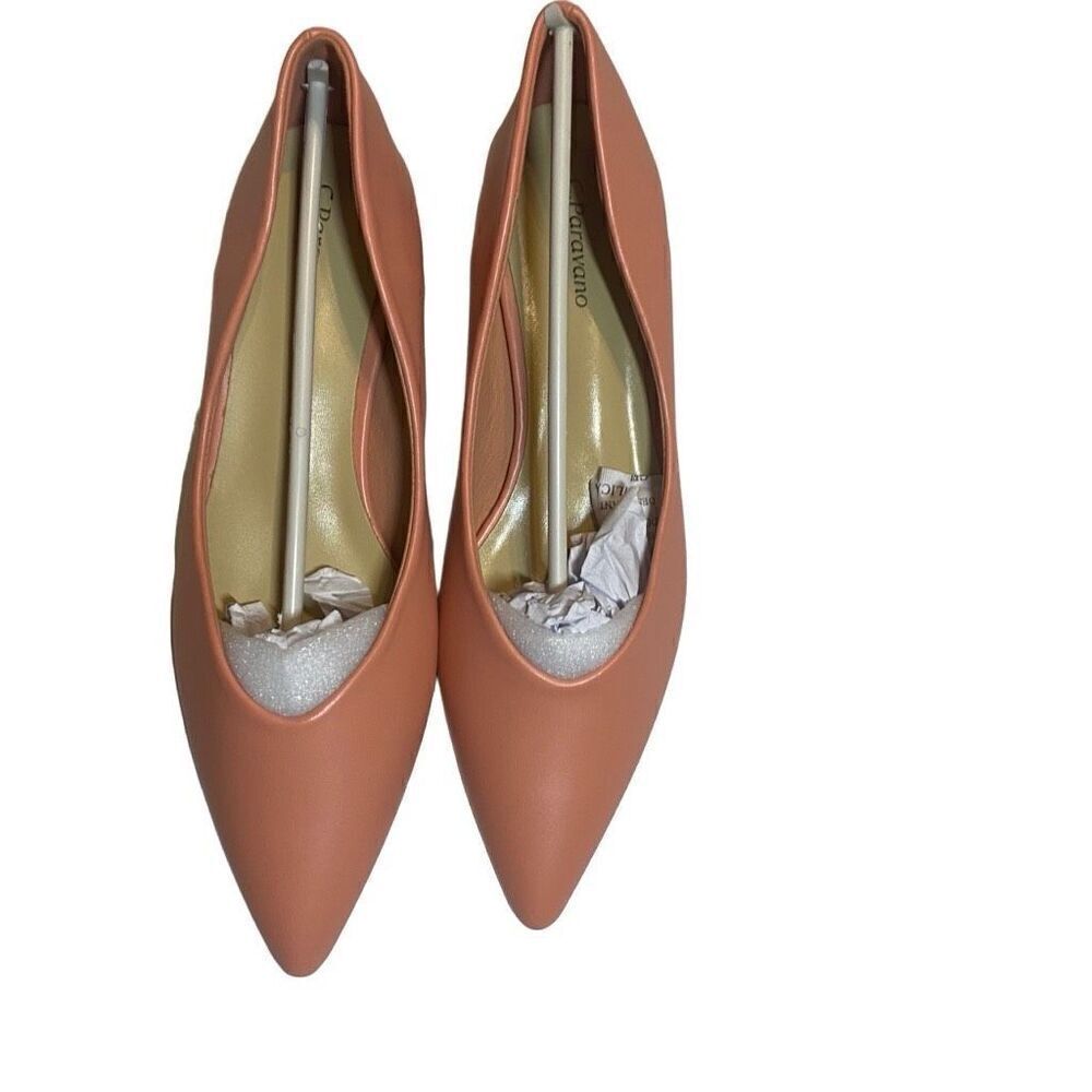C.PARAVANO Women’s Low Block Heel Pink Pumps Size EU 38 US 7.5 New SEE DESCRIPTI